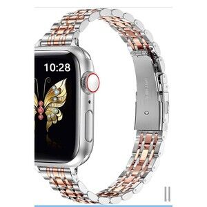 MioHHR Slim Metal Band Compatible with Apple Watch Band 42mm(Series 11 10) 41mm